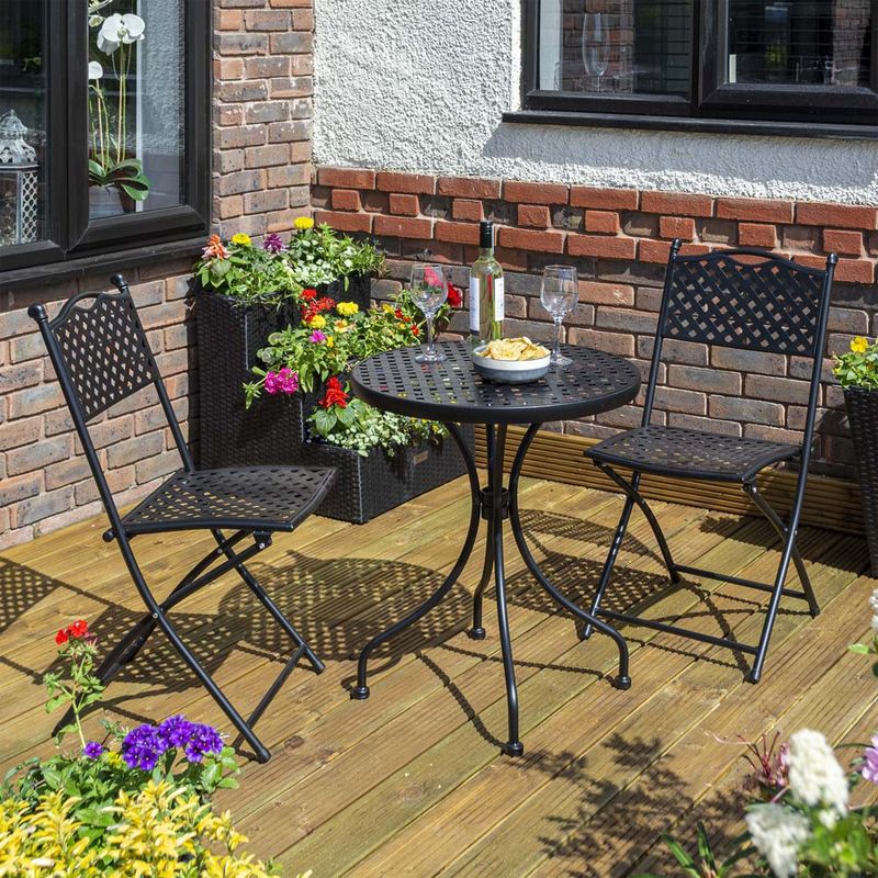 Rowlinson Havana Bistro Set - Black chair