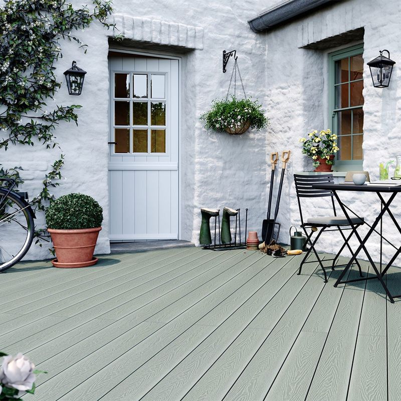 House with composite decking outside the front door