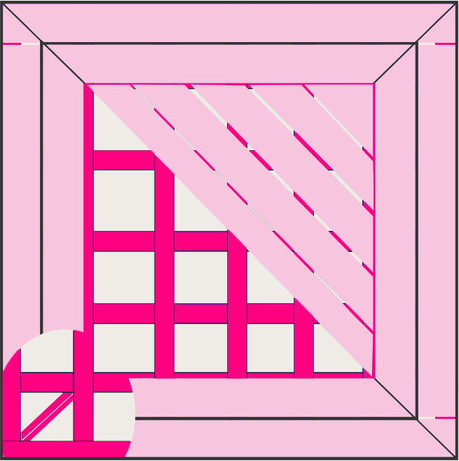 Picture frame decking layout
