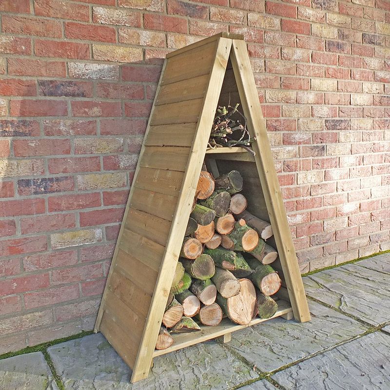 Shire Small Pressure Treated Overlap Triangular Log Store