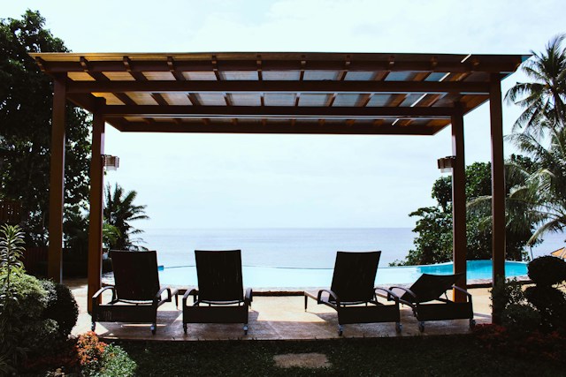 Pergola by the beach