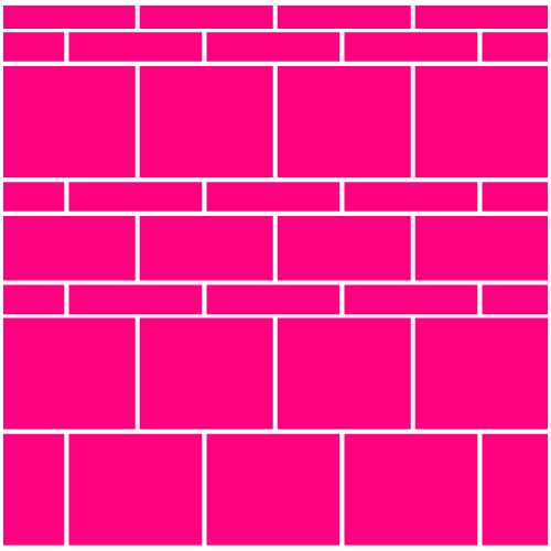 Multi-Gauged paving pattern