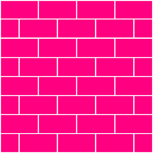 Stretcher-Bond paving design