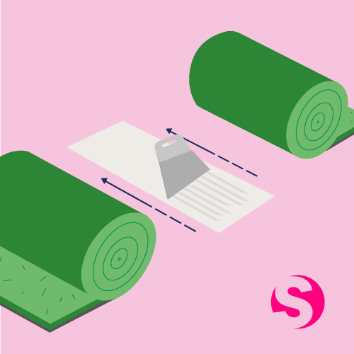 adhesive-to-joining-tape-under-artificial-grass