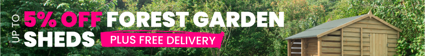 Up to 5% off Forest garden sheds