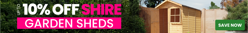 Up to 10% off Shire sheds