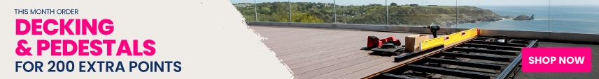 200 extra points on decking & pedestals